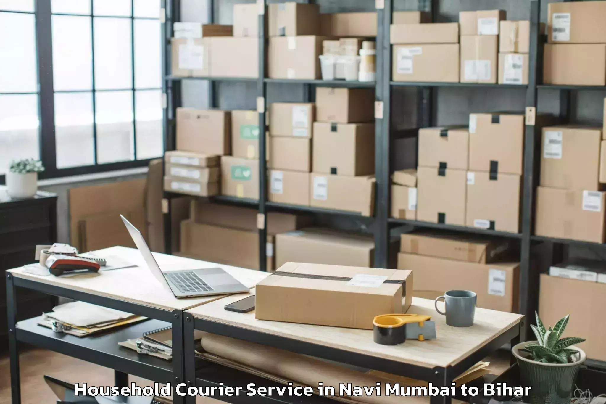 Book Navi Mumbai to Madhepura Household Courier